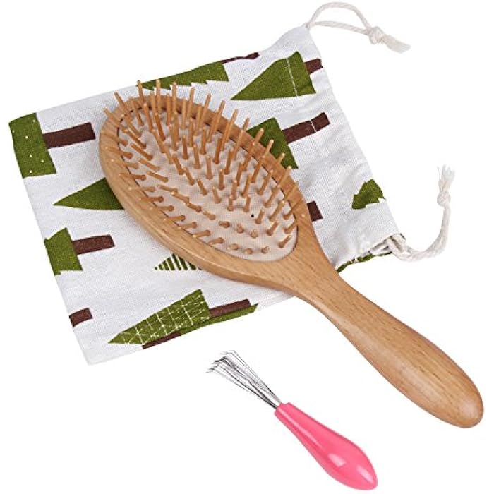 WeCoola Wooden Bristle Hair Brush - Stimulating Scalp Massage for Hair Growth, Ideal Gift for All Hair Types - Image 5